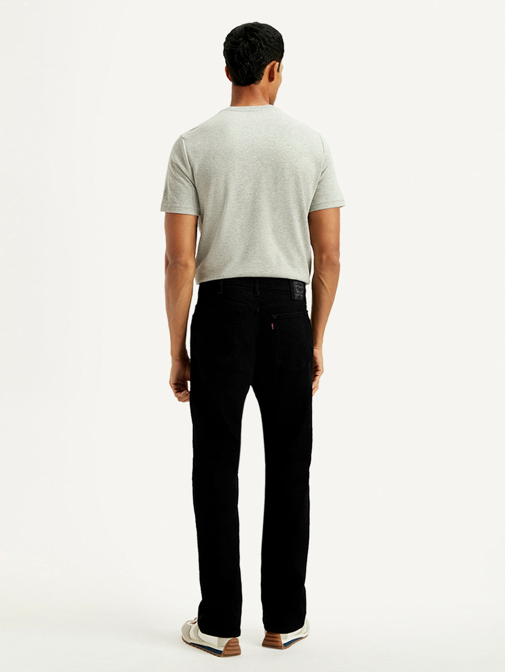 Men's 517 Black Bootcut Fit Mid Rise Jeans - Back View