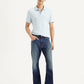 Men's 517 Navy Blue Bootcut Fit Mid Rise Jeans - 0596eb32-8654-40cb-8ad3-e0439d168aa9 View
