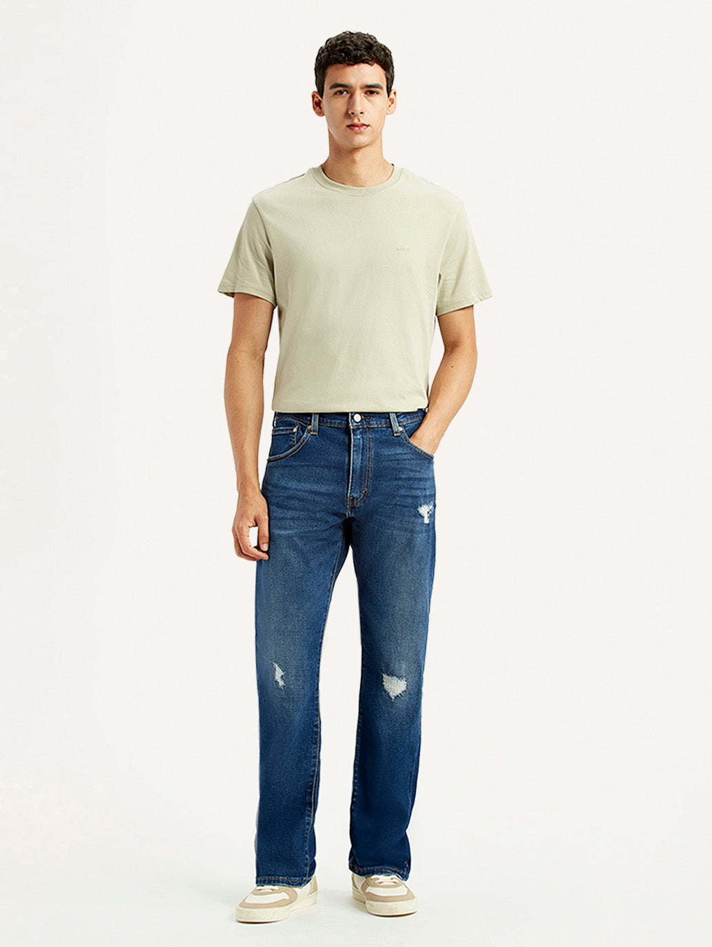 Men's 517 Blue Bootcut Fit Mid Rise Jeans