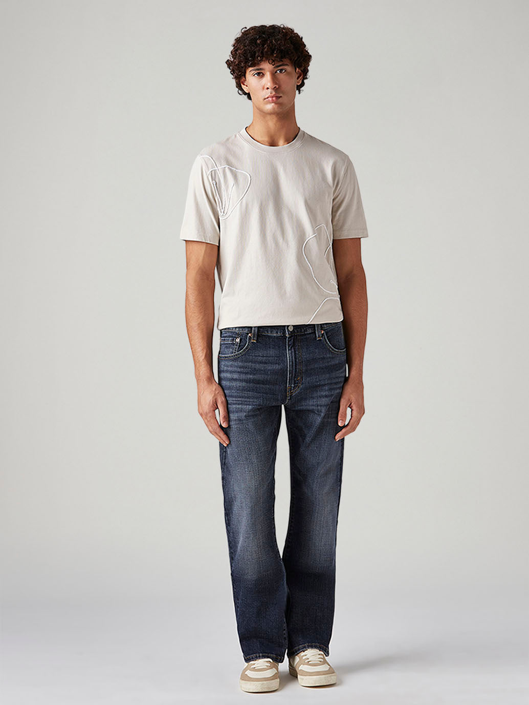Men's 517 Med Indigo Bootcut Fit Mid Rise Jeans - Front View