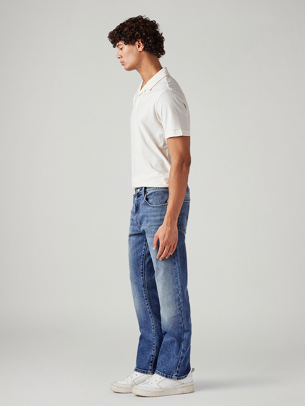 Men's 517 Med Indigo Bootcut Fit Mid Rise Jeans - Side View