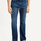 Men's 517 Blue Bootcut Fit Mid Rise Jeans - Front View