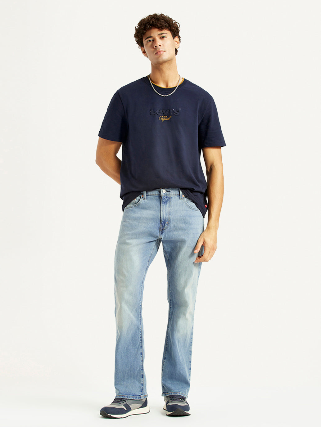 Men's 517 Light Blue Bootcut Fit Mid Rise Jeans