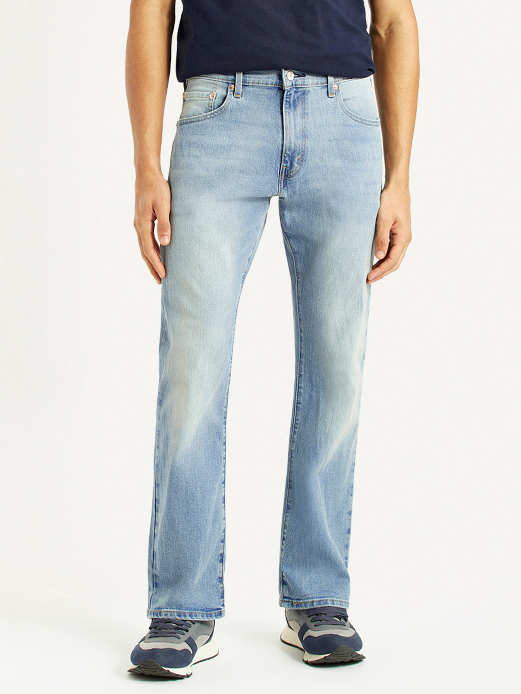 Men's 517 Light Blue Bootcut Fit Mid Rise Jeans - Front View