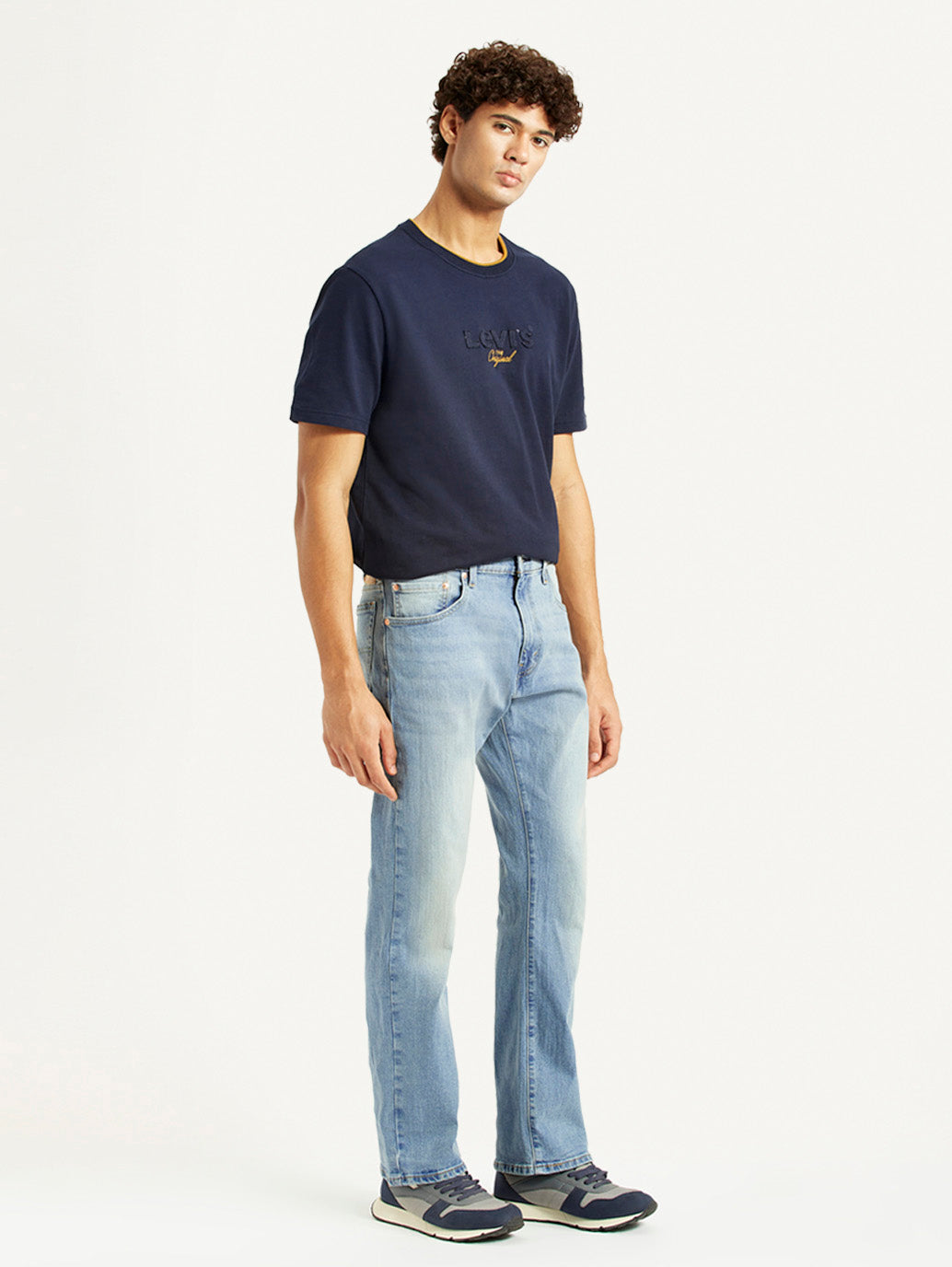 Men's 517 Light Blue Bootcut Fit Mid Rise Jeans - Side View