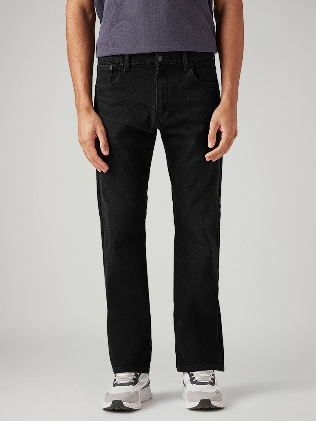 Men's 517 Black Bootcut Fit Mid Rise Jeans - Front View