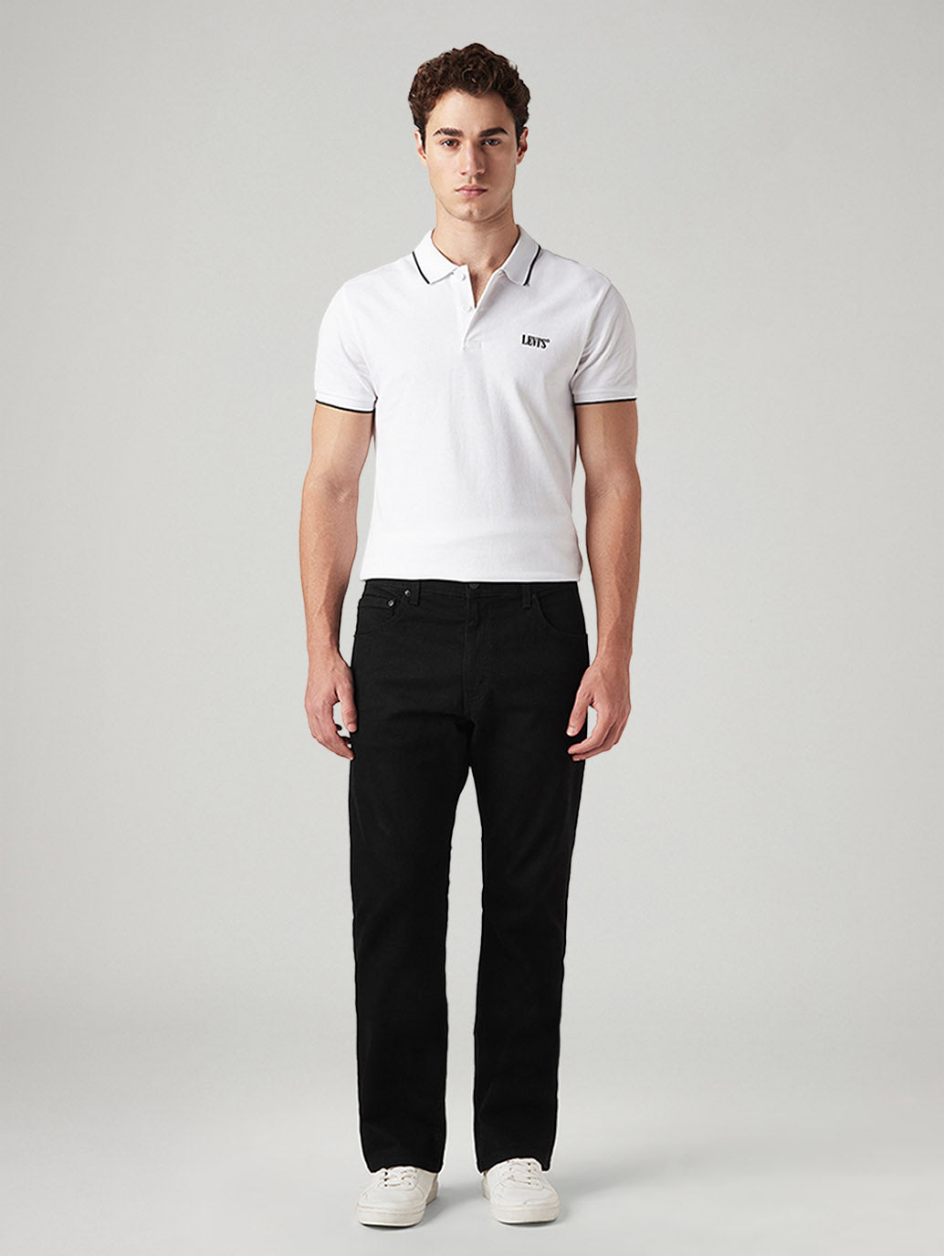 Mens 517 Mid rise Bootcut Fit Cotton Stretch Blend Jeans - Front View