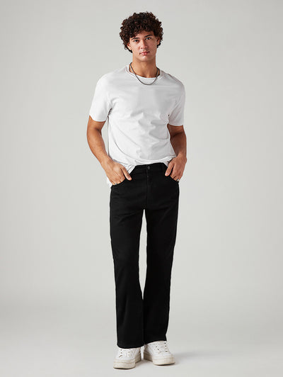 Men's 517 Black Bootcut Fit Mid Rise Jeans