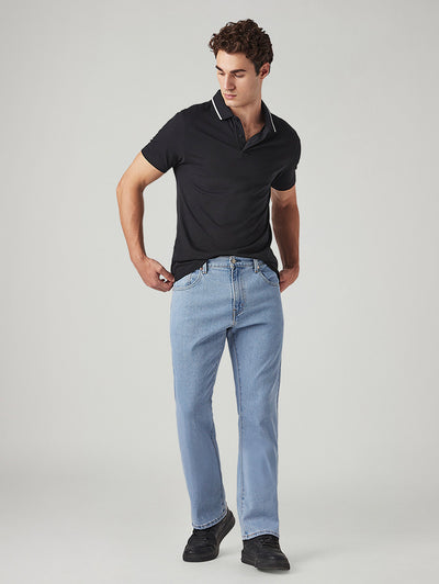 Mens 517 Mid rise Bootcut Fit Cotton Stretch Blend Jeans-image-36