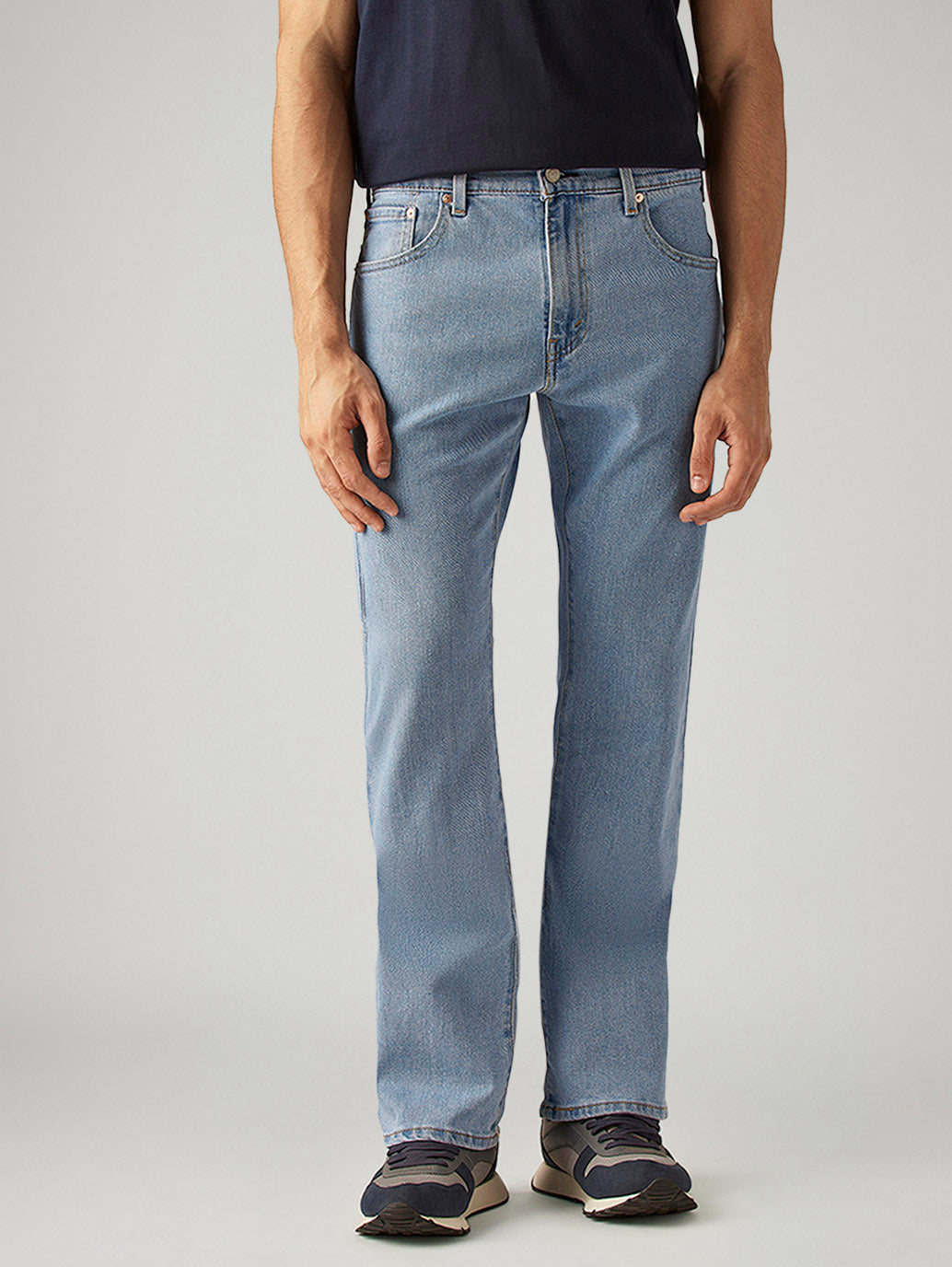 Men's 517 Light Blue Bootcut Fit Mid Rise Jeans - Front View