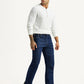 Men's 517 Dark Blue Bootcut Mid Rise Jeans - Side View