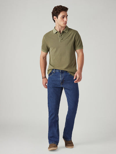 Mens 517 Mid rise Bootcut Fit Cotton Stretch Blend Jeans-image-48