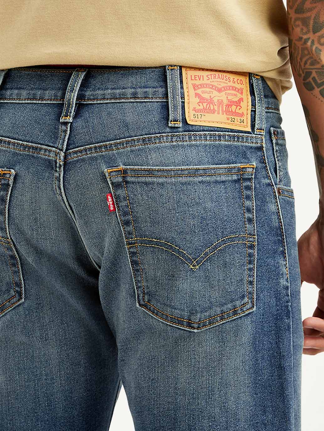Men's Tinted 517 Blue Bootcut Mid Rise Jeans – Levis India Store