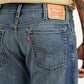 Men's Tinted 517 Blue Bootcut Mid Rise Jeans - Detail View