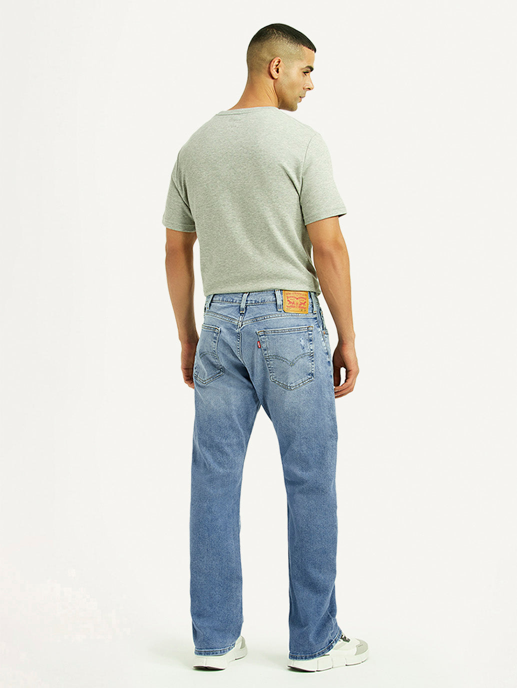 Men's 517 Light Blue Bootcut Fit Mid Rise Jeans - Back View