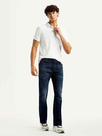 Men's 517 Dark Blue Bootcut Fit Mid Rise Selvedge Jeans-image-28