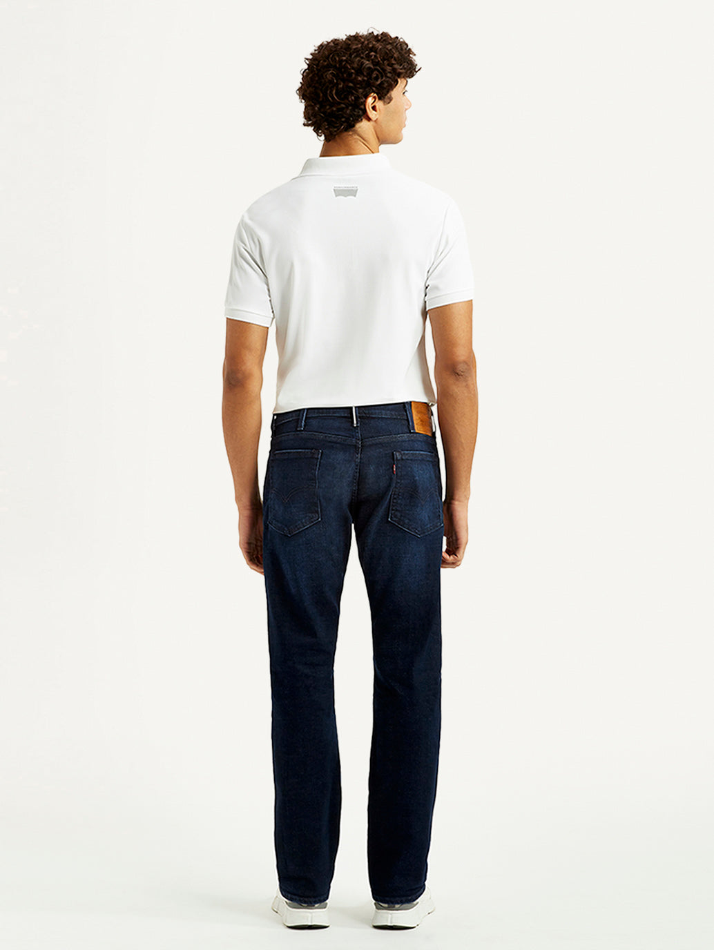 Men's 517 Dark Blue Bootcut Fit Mid Rise Selvedge Jeans - Back View