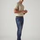 Men's 517 Dark Indigo Bootcut Fit Mid Rise Kooltex Jeans - Side View