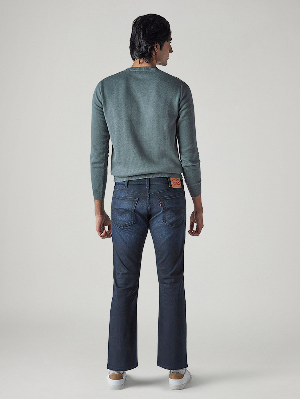 Men's 517 Dark Indigo Bootcut Fit Mid Rise Jeans - Back View