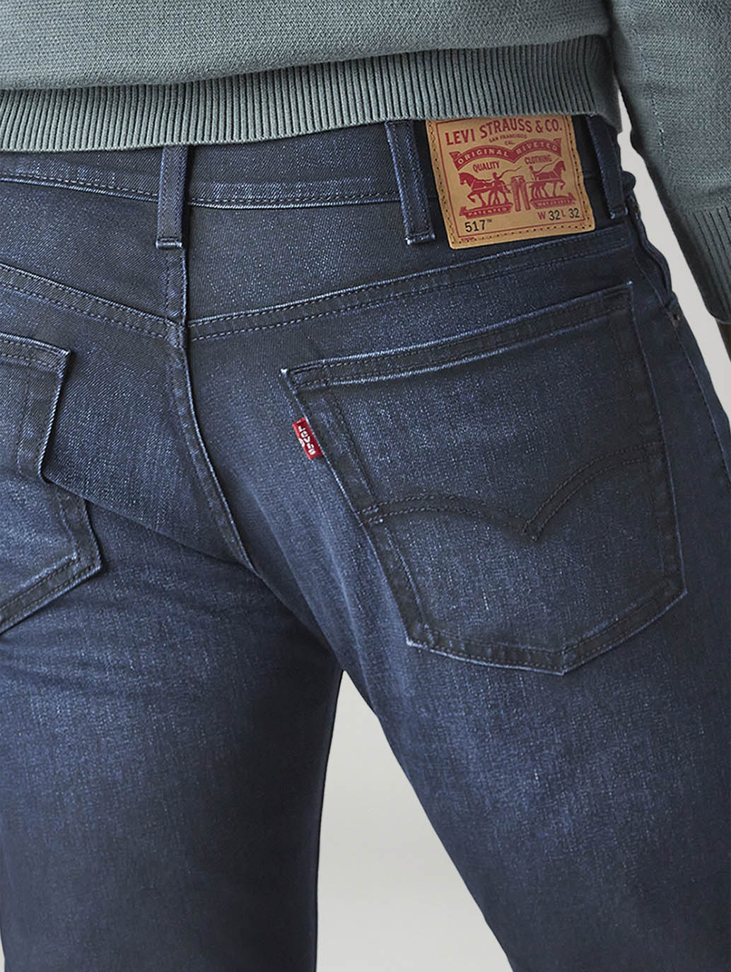 Men's 517 Dark Indigo Bootcut Fit Mid Rise Jeans - Detail View