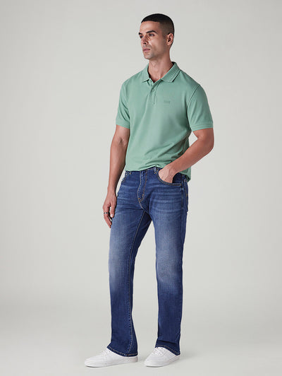 Men's 517 Indigo Bootcut Fit Mid Rise Jeans-image-22