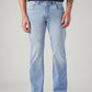 Men's 517 Light Blue Bootcut Fit Mid Rise Hyper Stretch Jeans - Front View
