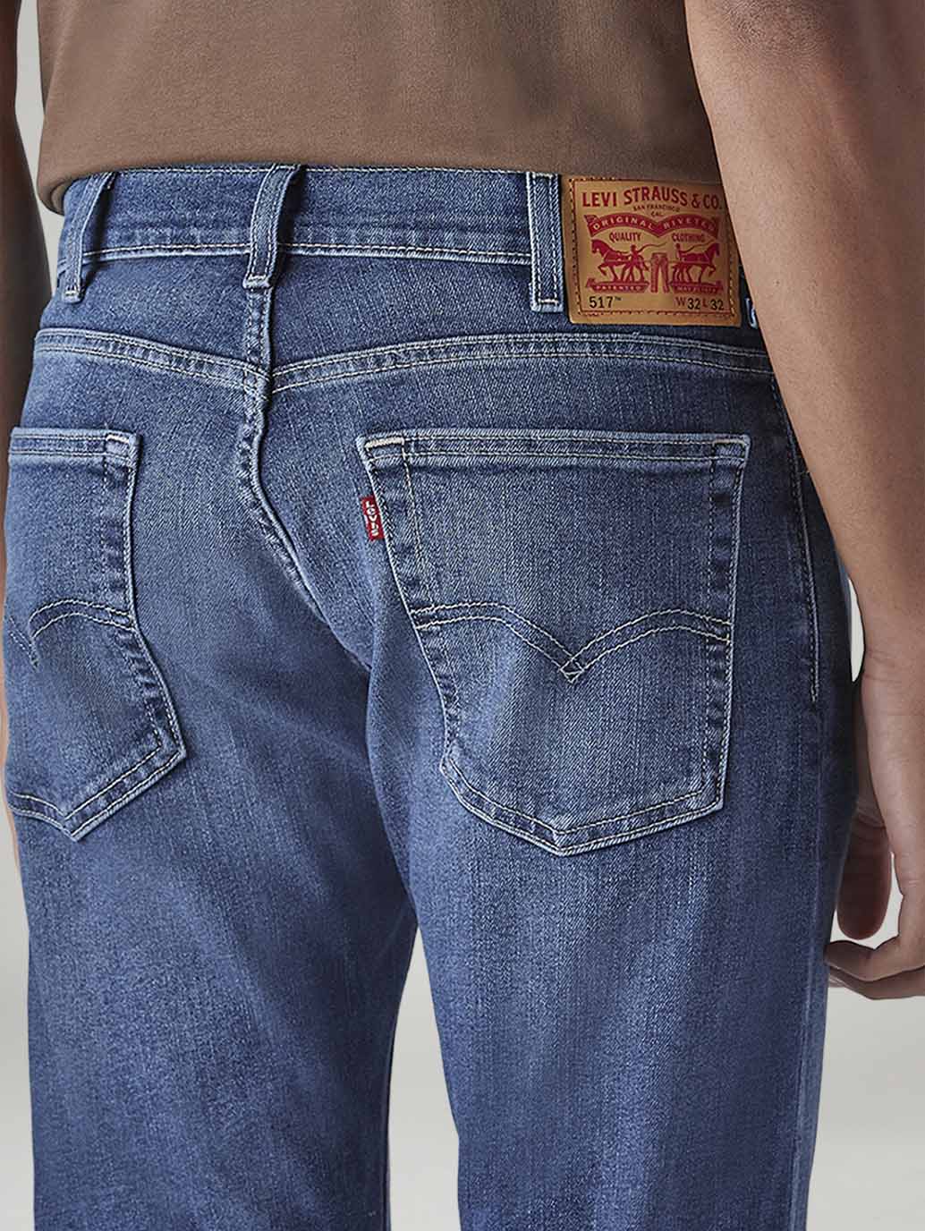 Men's 517 Blue Bootcut Fit Mid Rise Jeans - 20 View