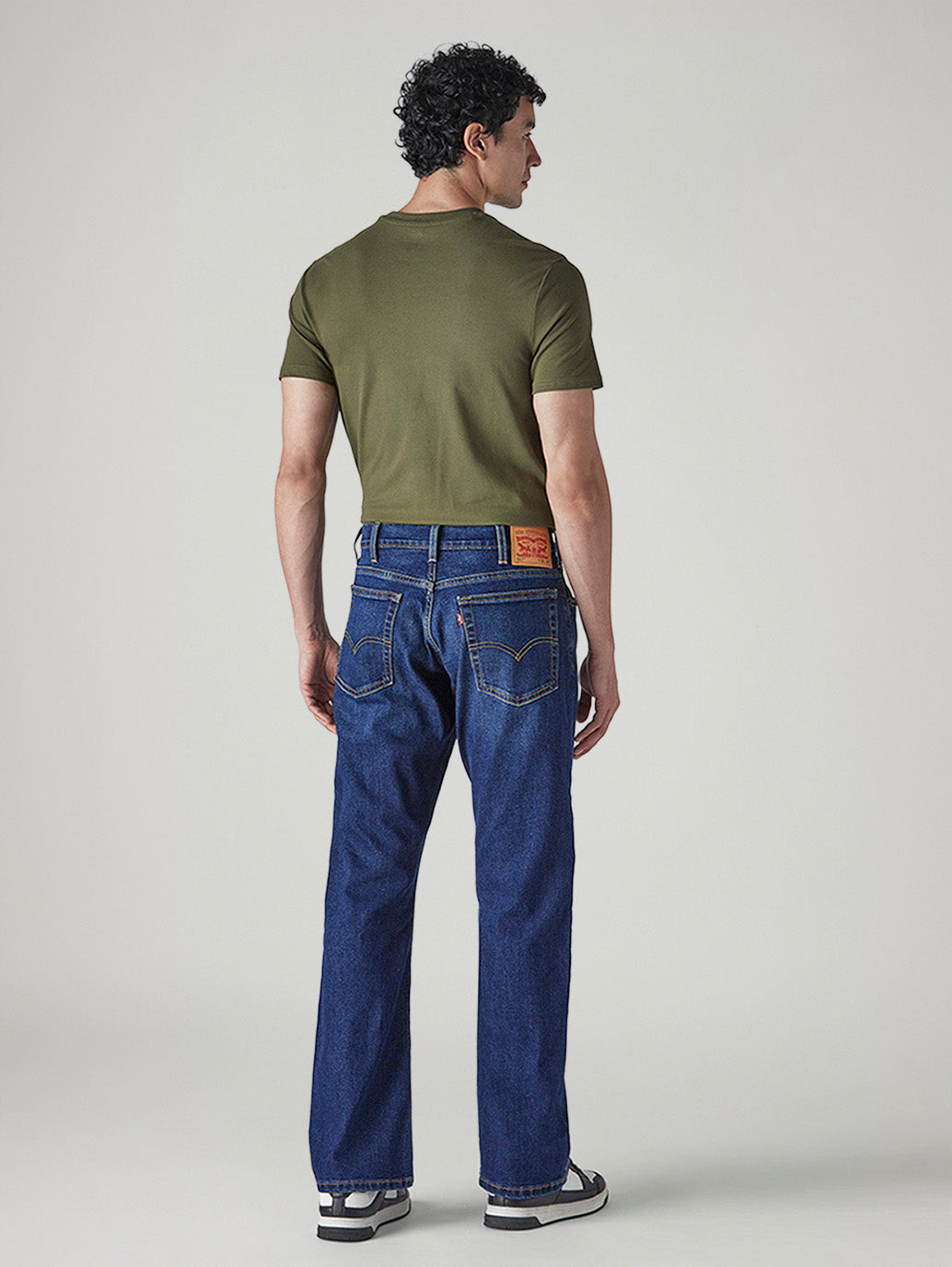 Men's 517 Dark Indigo Bootcut Fit Mid Rise Jeans - Back View