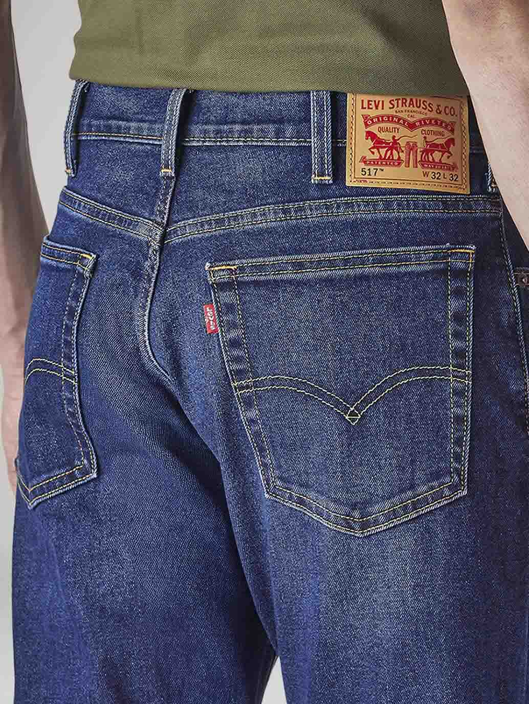 Men's 517 Dark Indigo Bootcut Fit Mid Rise Jeans - Detail View