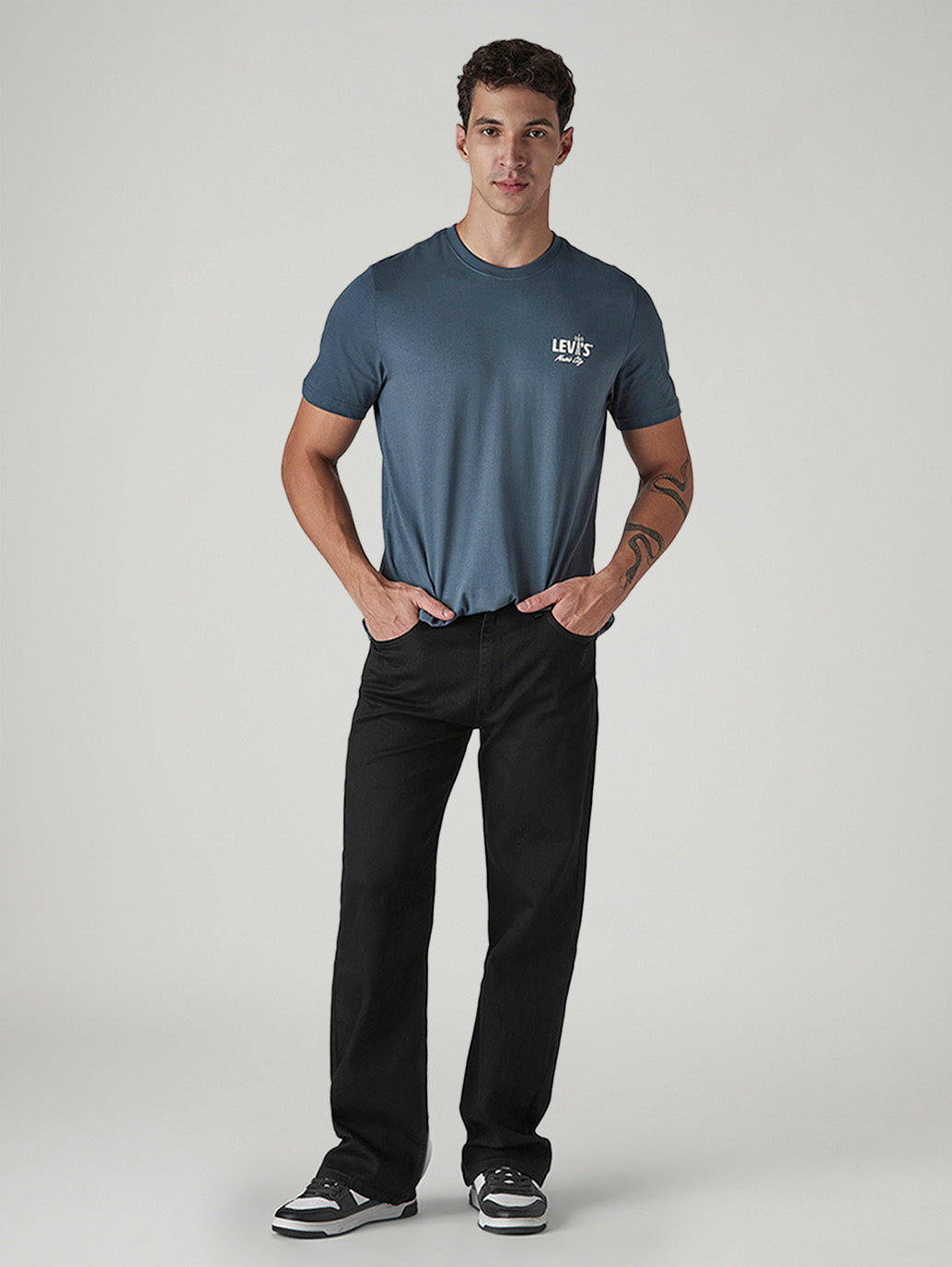Men's 517 Black Bootcut Fit Mid Rise Jeans - 20 View