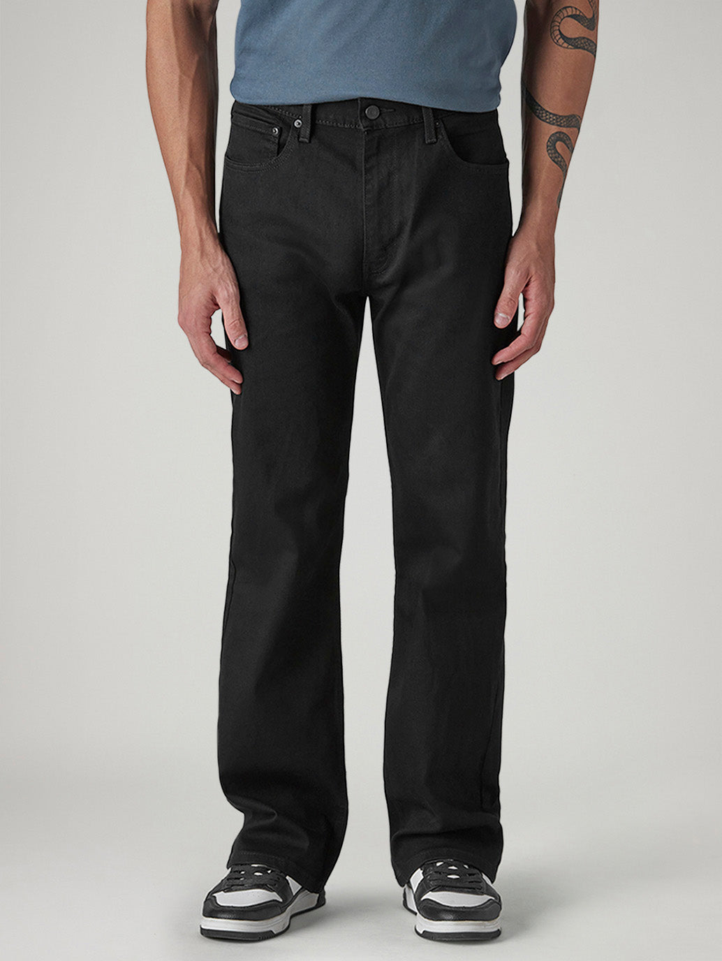Men's 517 Black Bootcut Fit Mid Rise Jeans - 20 View