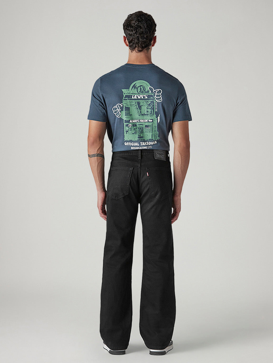 Men's 517 Black Bootcut Fit Mid Rise Jeans - 20 View