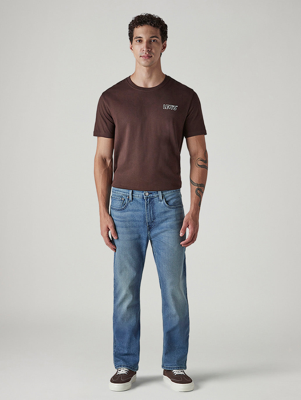 Men's 517 Light Indigo Bootcut Fit Mid Rise Jeans - Front View