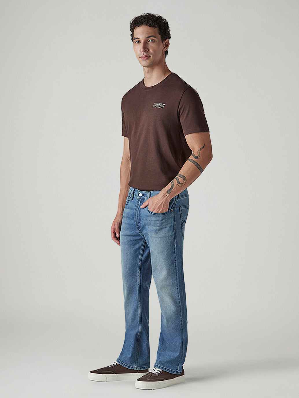 Men's 517 Light Indigo Bootcut Fit Mid Rise Jeans - Side View