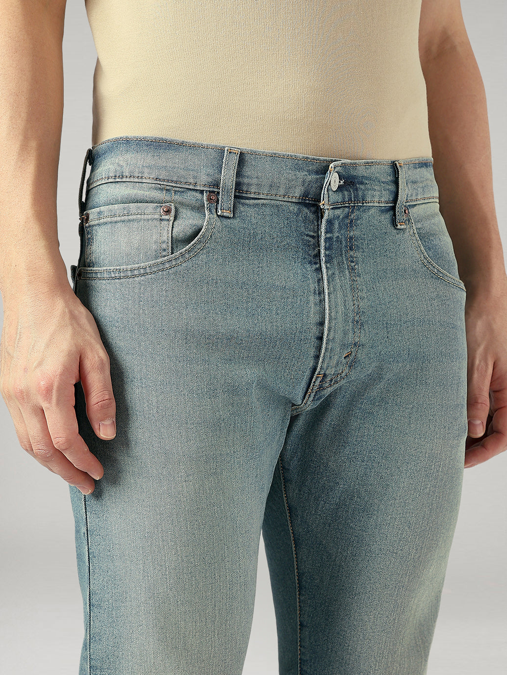 Men's 517 Blue Bootcut Fit Mid Rise Performance Jeans - 20 View