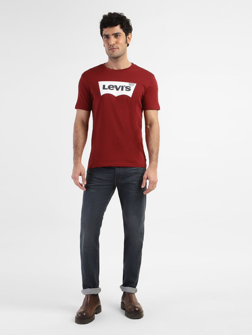 Men's Brand Logo Crew Neck T-shirt