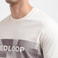 Men's Beige Typography Redloop Crew Neck T-Shirt