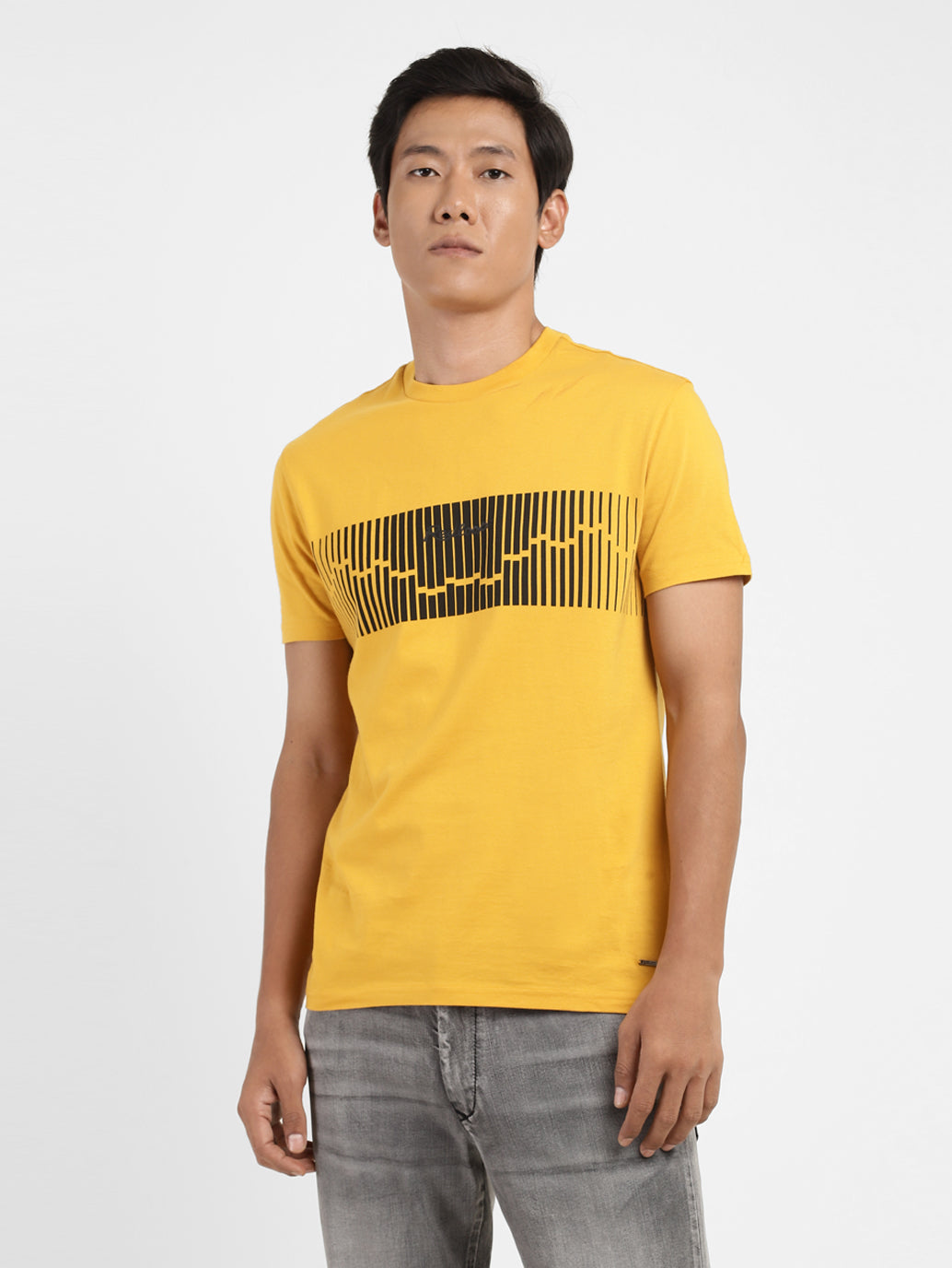 Men's Graphic Print Crew Neck T-shirt