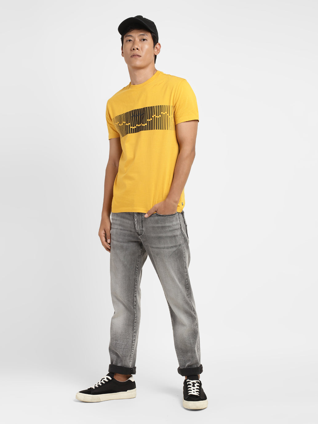 Men's Graphic Print Crew Neck T-shirt - c5eb38ba-992a-4186-ae7c-f6d46030bc66 View