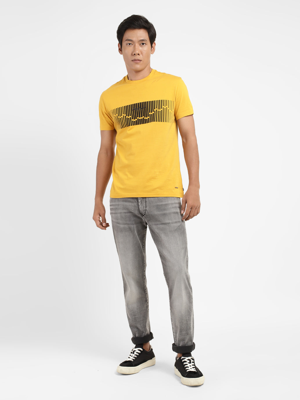 Men's Graphic Print Crew Neck T-shirt - 91032817-5967-489c-8f9f-15b5612c6f60 View