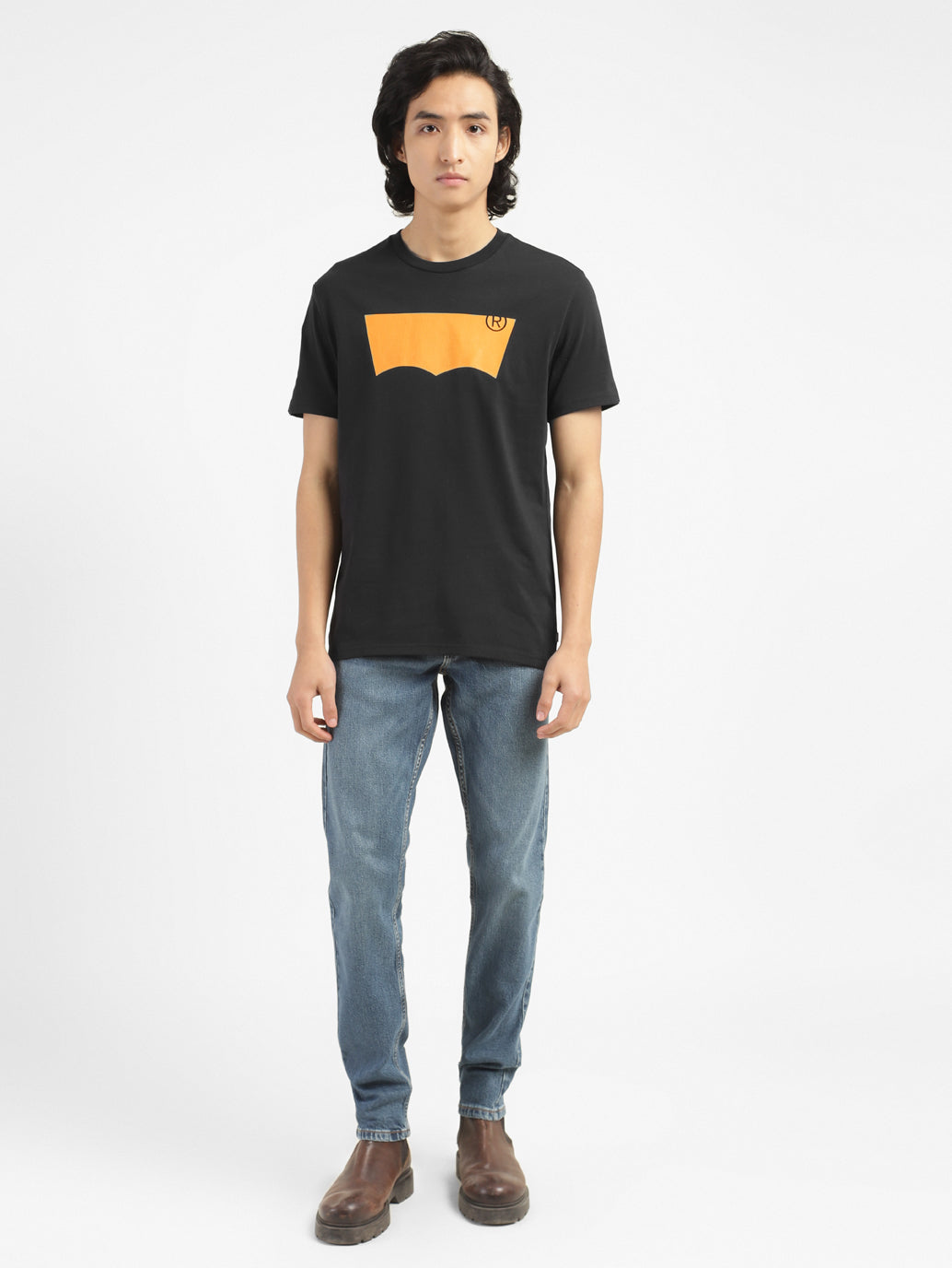 Men's Brand Logo Crew Neck T-shirt - 943a51a9-c337-40f0-b43e-7a5c49b7fd66 View