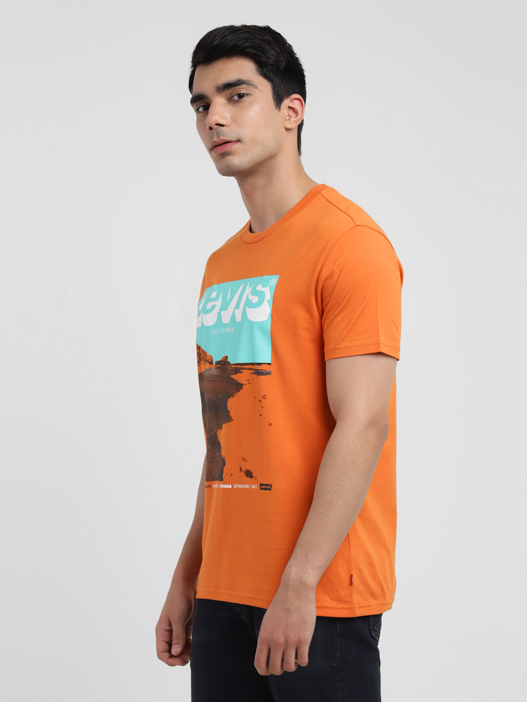 Men's Graphic Print Slim Fit T-shirt