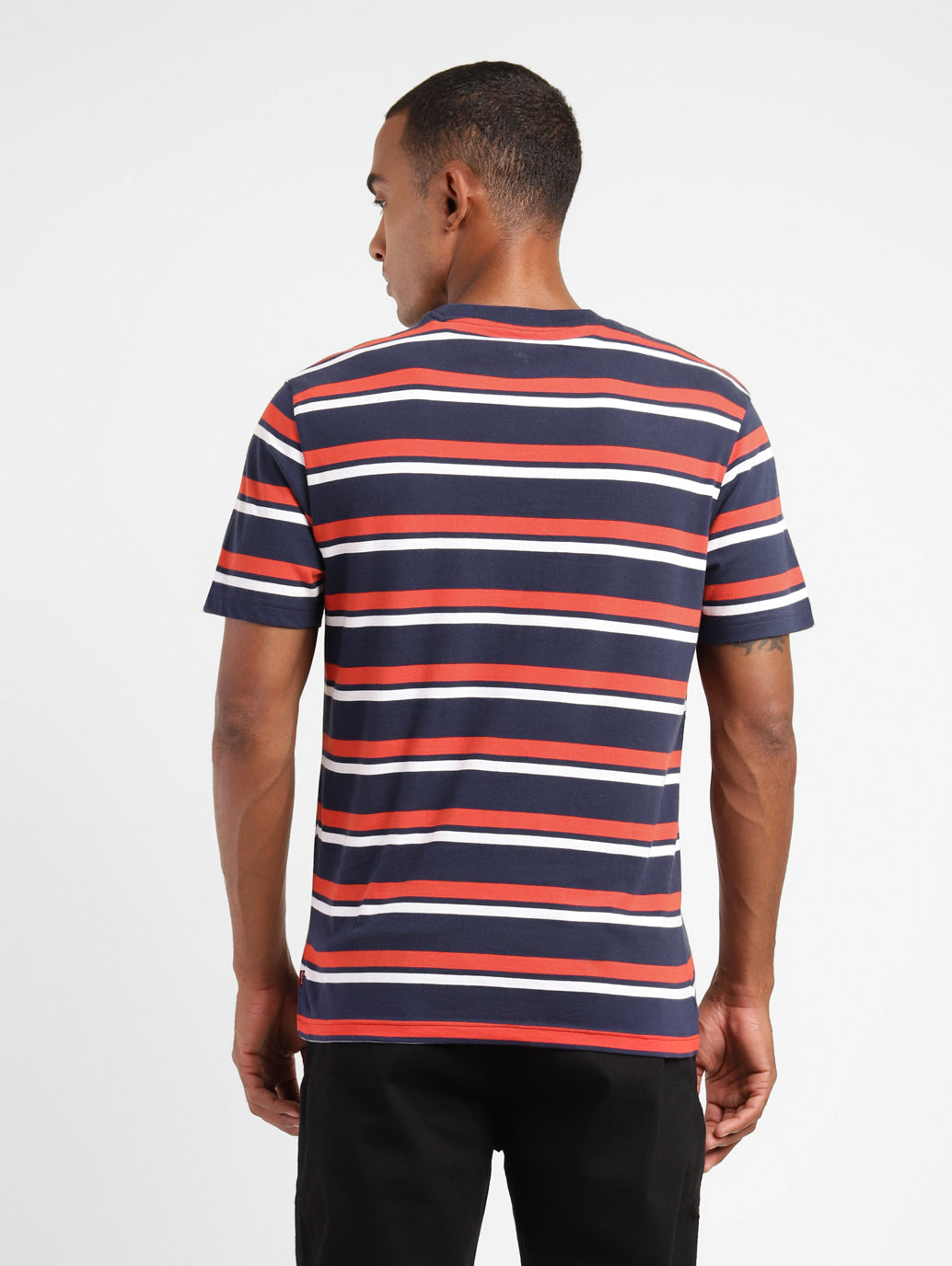 Men's Striped Crew Neck T-shirt