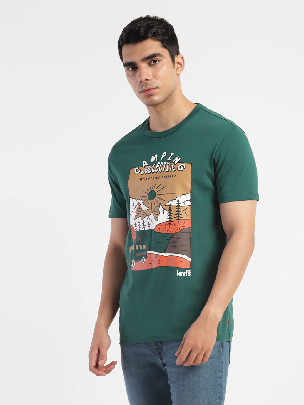 Men's Graphic Print Slim Fit T-shirt