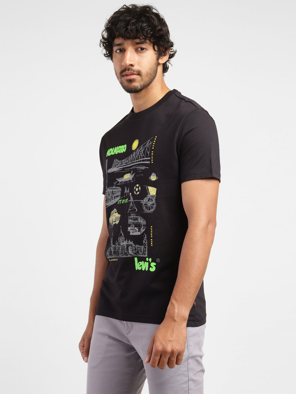 Men's Graphic Print Slim Fit T-shirt