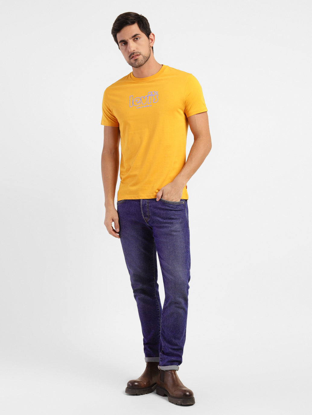 Men's Brand Logo Slim Fit T-shirt