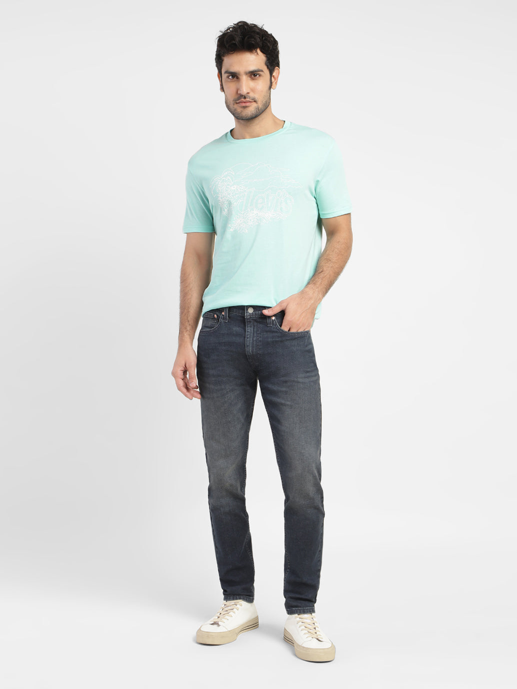 Men's Brand Logo Slim Fit T-shirt