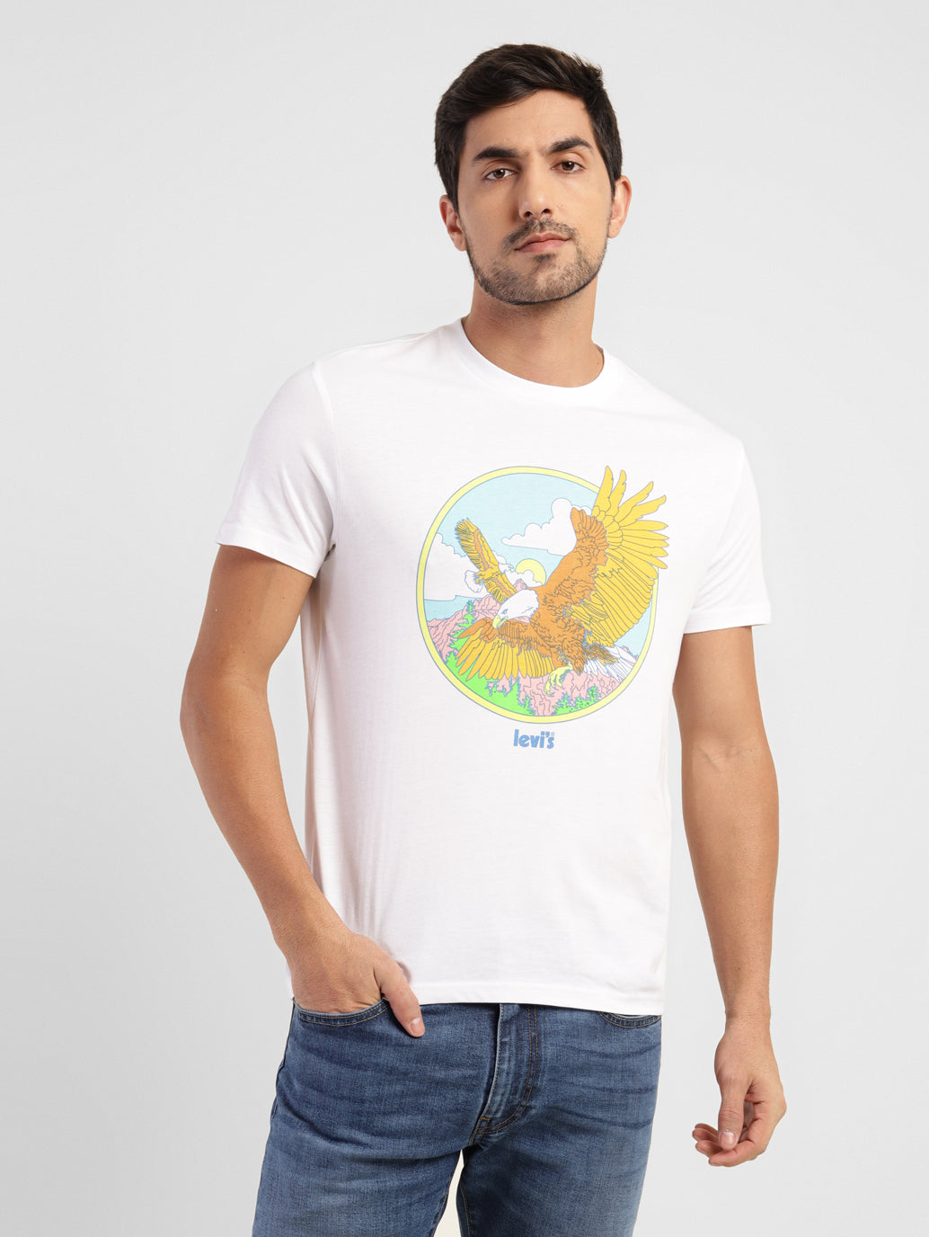 Men's Graphic Print Slim Fit T-shirt