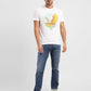 Men's Graphic Print Slim Fit T-shirt White