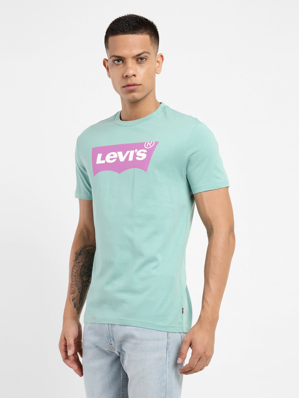 Men's Brand Logo Slim Fit T-shirt